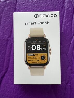 Smartwatch with Rose Gold - Fashion Fitness Tracker